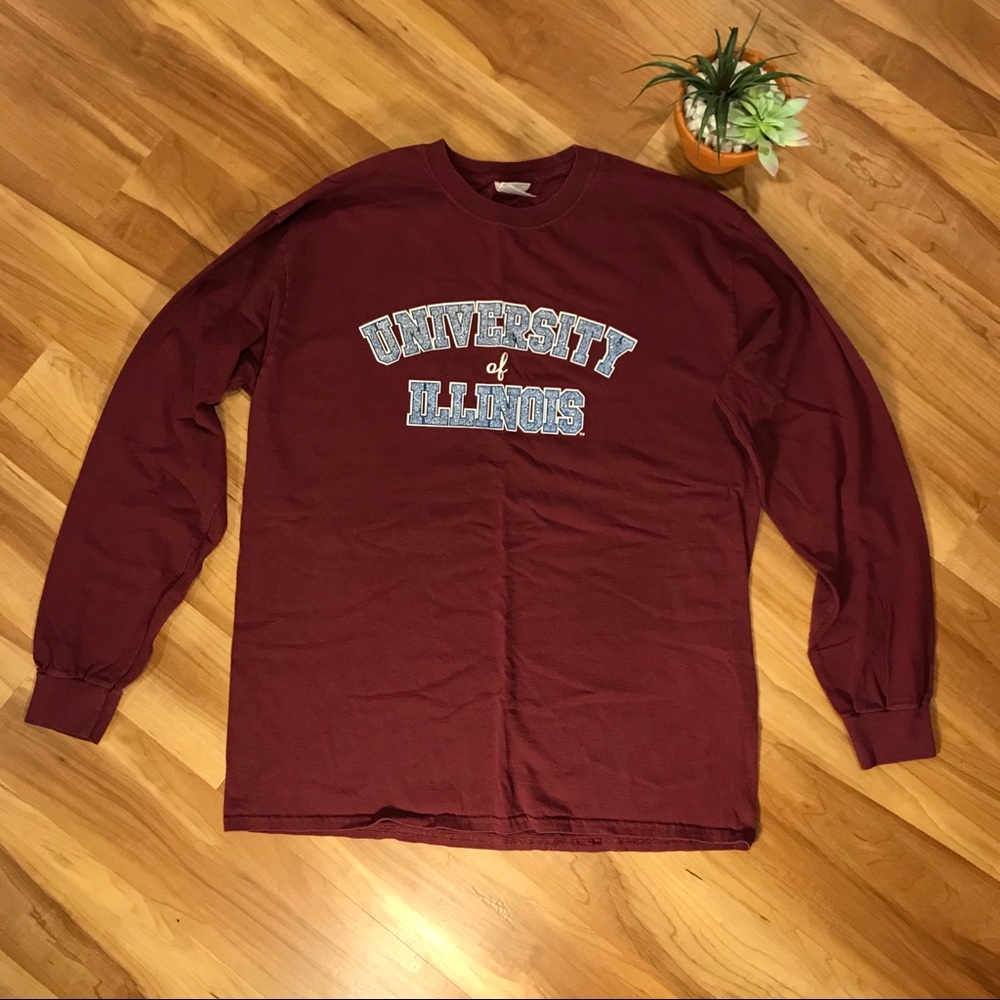 University of Illinois Long Sleeve Tee | Maroon